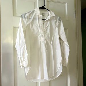 NWT J Crew White Tunic XXSP